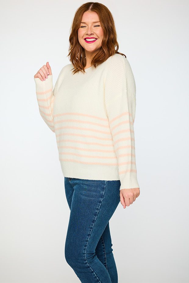 Bree Natural/Fawn Knit – Natural/Fawn knit jumper