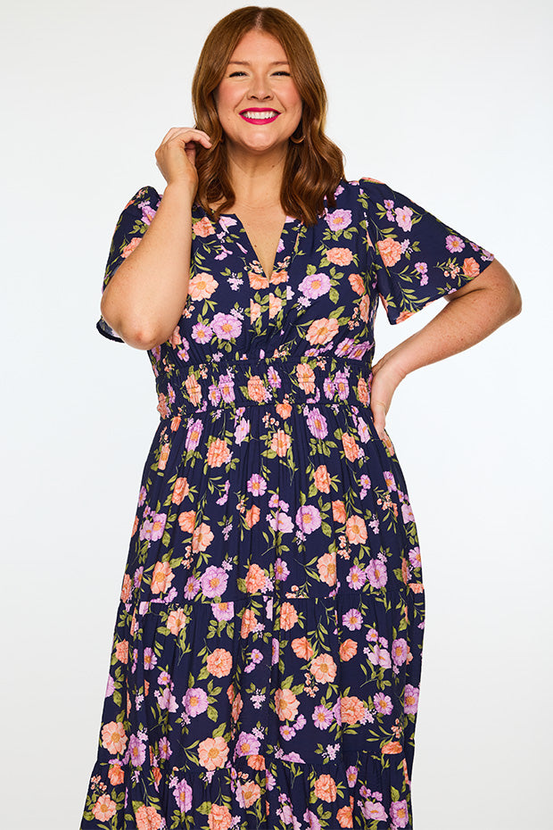 Phillipa Budding Romance Dress – Budding Romance midi dress