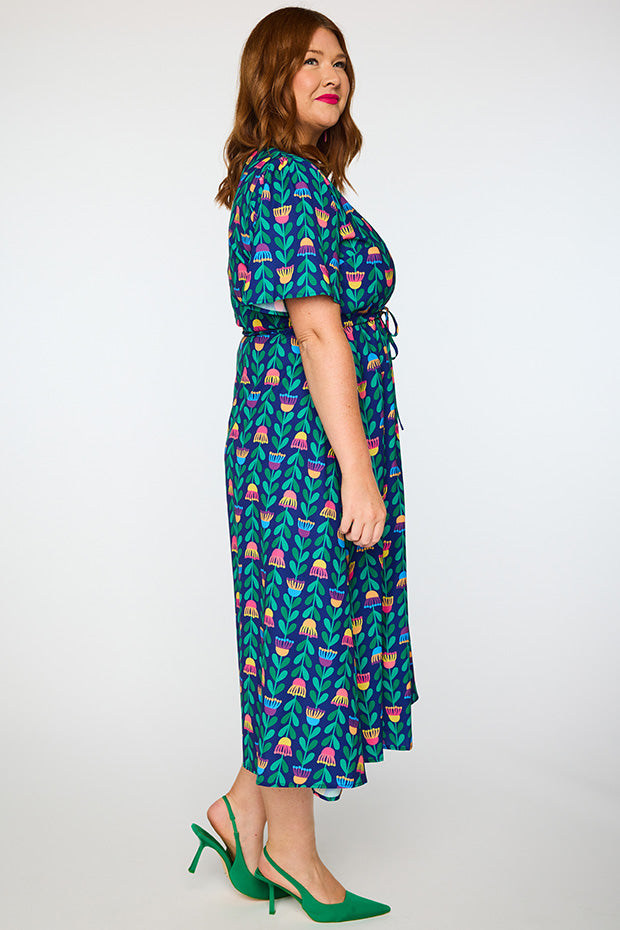 Marley Eucalyptus Buds Dress โ Eucalyptus Buds midi dress