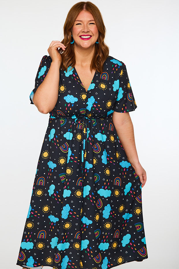 Marley Happy Sun Dress – Happy Sun midi dress