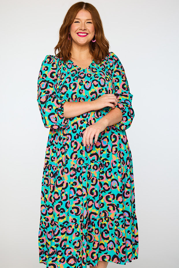 Maeve Little Party Leopard Dress – Little Party Leopard maxi dress