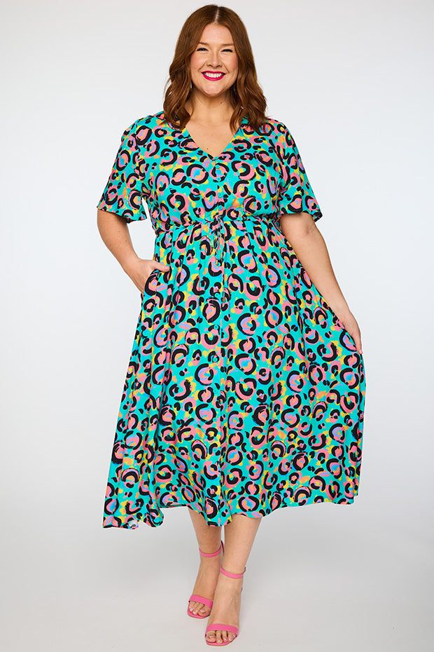 Michelle Little Party Leopard Dress – Little Party Leopard midi dress