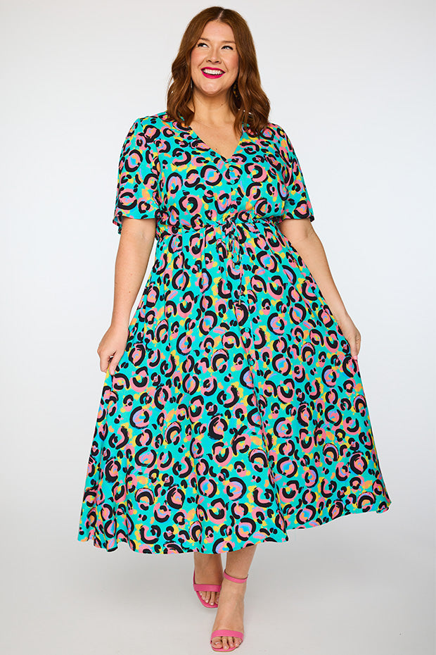 Michelle Little Party Leopard Dress – Little Party Leopard midi dress