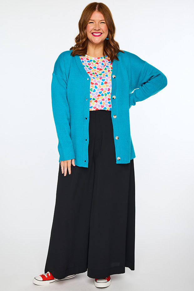 Nola Teal Cardi – Teal cardigan