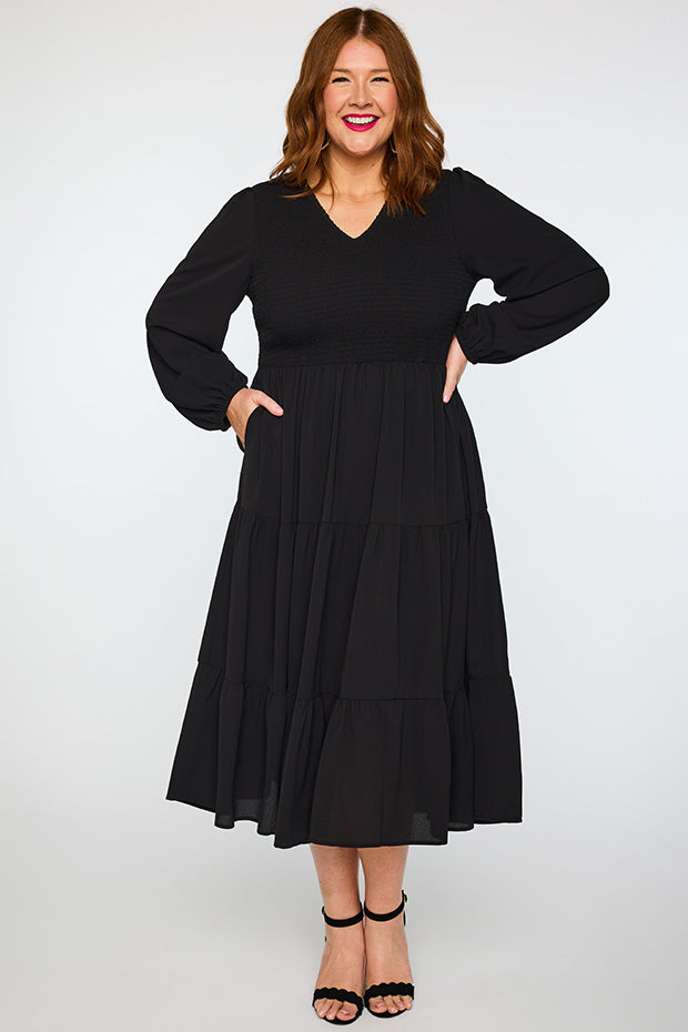Stevie Black Dress – Black maxi dress