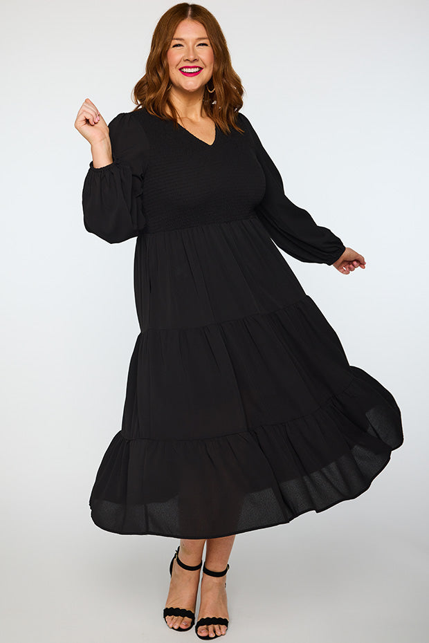 Stevie Black Dress – Black maxi dress