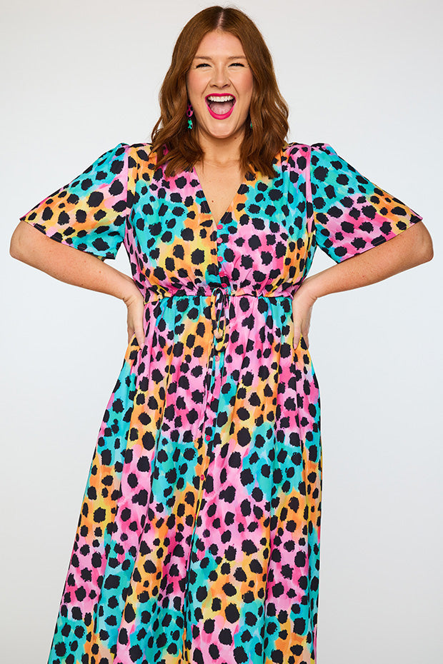 Marley Trio Cheetah Dress – Trio Cheetah midi dress
