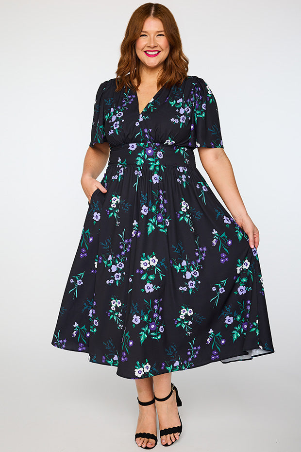Imogen Violet Night Dress – Violet Night midi dress