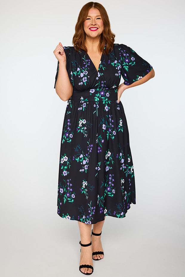 Imogen Violet Night Dress – Violet Night midi dress