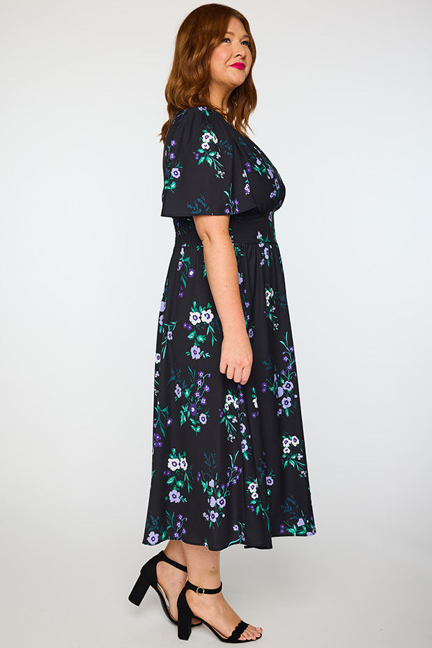 Imogen Violet Night Dress – Violet Night midi dress