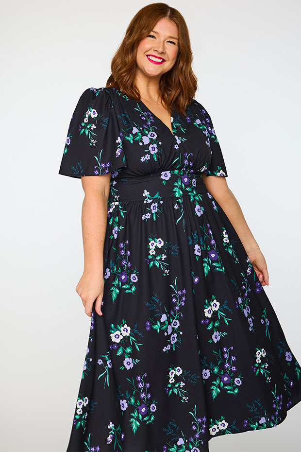 Imogen Violet Night Dress – Violet Night midi dress