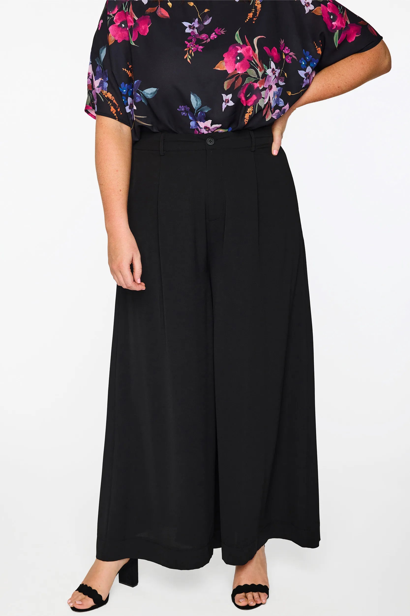 Zoey Black Pant – Black wide leg pants