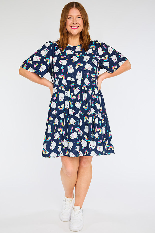 Jackson Caticorns Navy Dress – Caticorns Navy mini dress