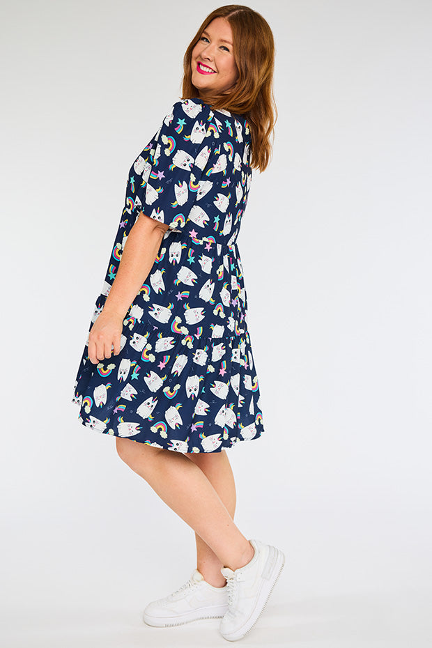 Jackson Caticorns Navy Dress – Caticorns Navy mini dress