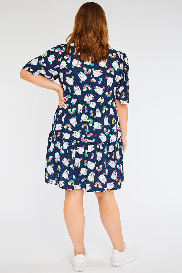 Jackson Caticorns Navy Dress – Caticorns Navy mini dress