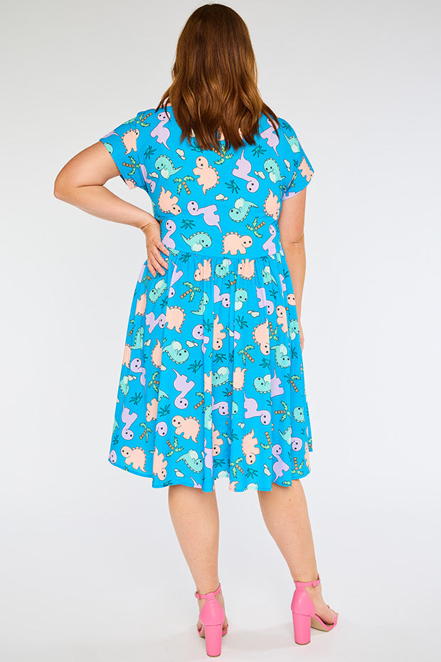 Frankie Dino Print Dress – Dino Print shirt dress