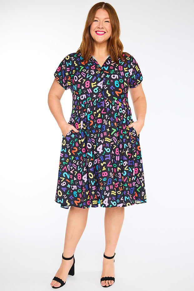 Frankie Maths Equations Dress โ Maths Equations shirt dress