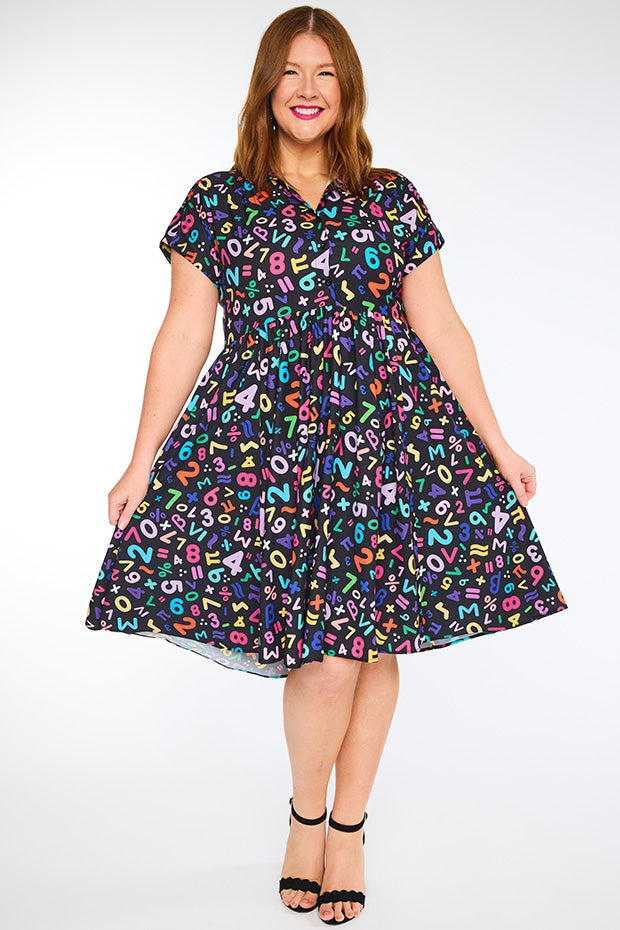 Frankie Maths Equations Dress – Maths Equations shirt dress