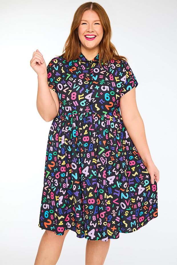 Frankie Maths Equations Dress โ Maths Equations shirt dress