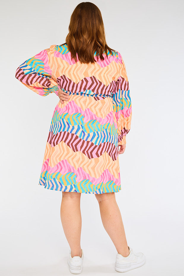 Sofia Zig Zag Zebra Dress – Zig Zag Zebra knee length dress
