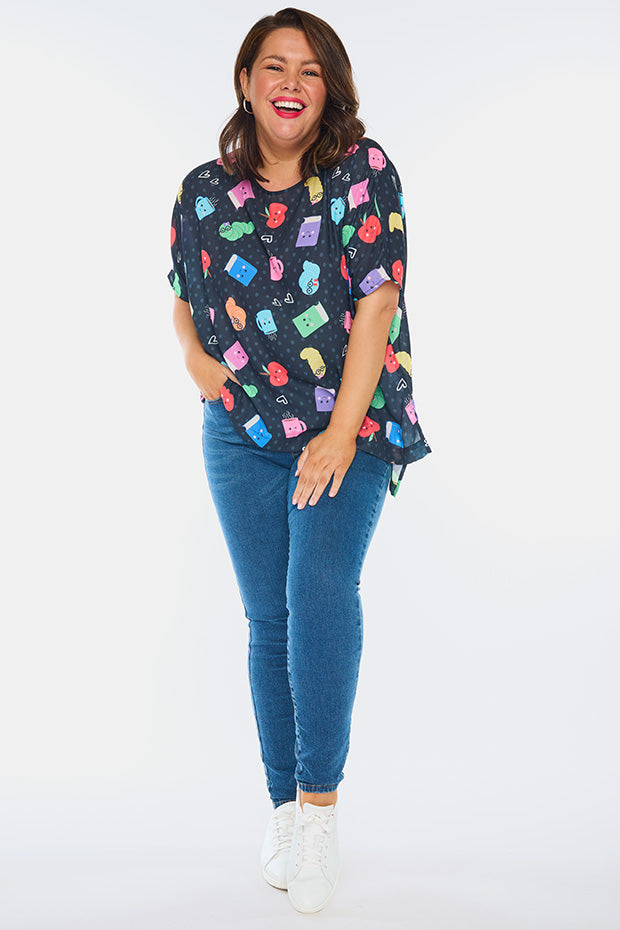 Serena Bookworm Black Top – Bookworm Black top