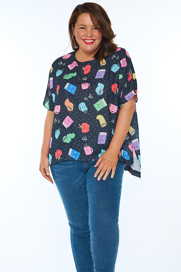 Serena Bookworm Black Top โ Bookworm Black top