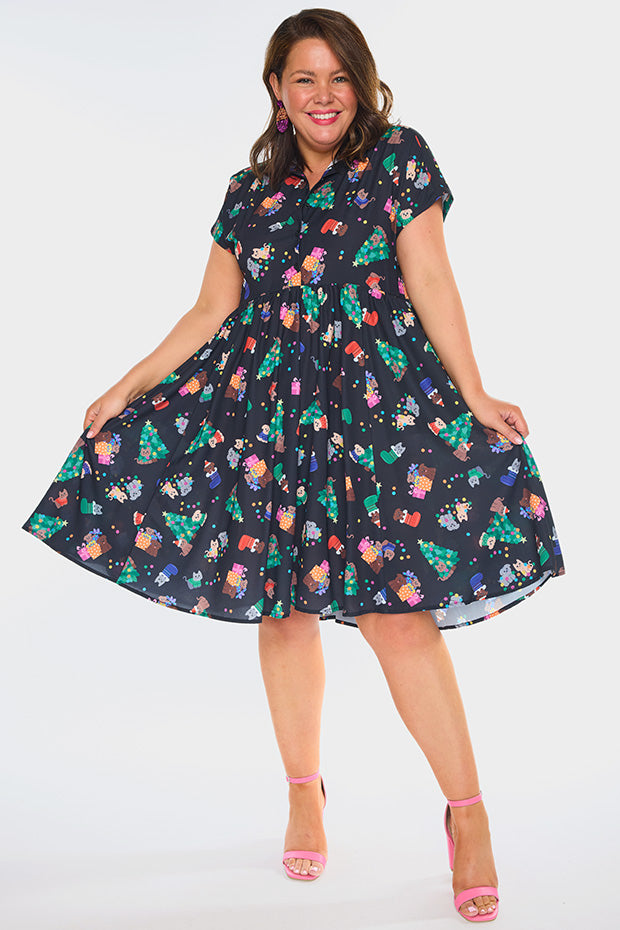 Frankie Christmas Pets Dress – Christmas Pets shirt dress