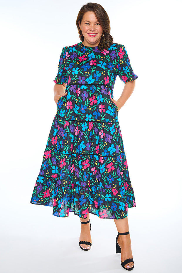 Aurelia Paper Posies Maxi Dress – Paper Posies midi dress
