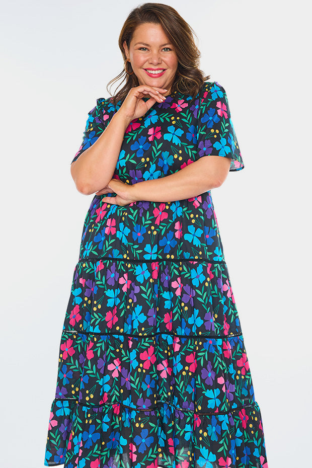 Aurelia Paper Posies Maxi Dress – Paper Posies midi dress