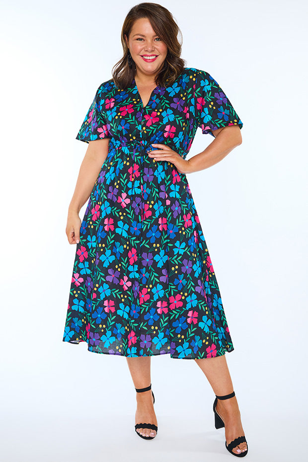 Marley Cotton Paper Posies Dress – Paper Posies midi dress
