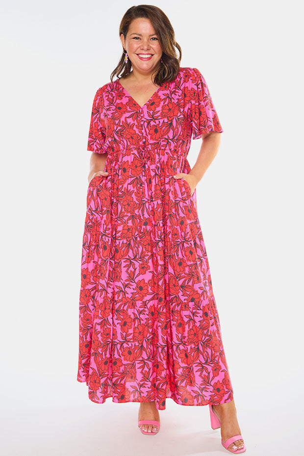 Alexia Pink Scarlet Dress โ Pink Scarlet maxi dress