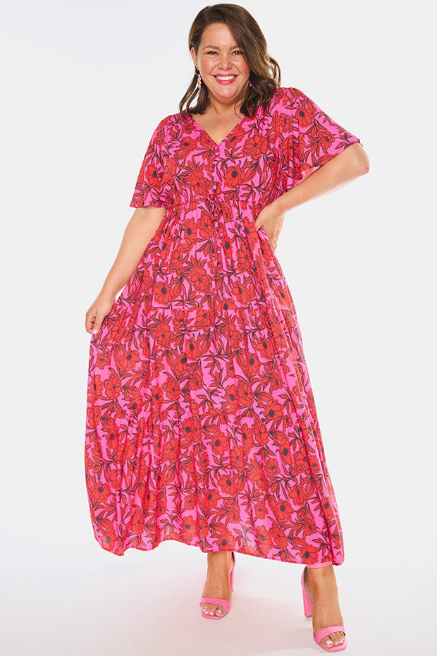Alexia Pink Scarlet Dress โ Pink Scarlet maxi dress