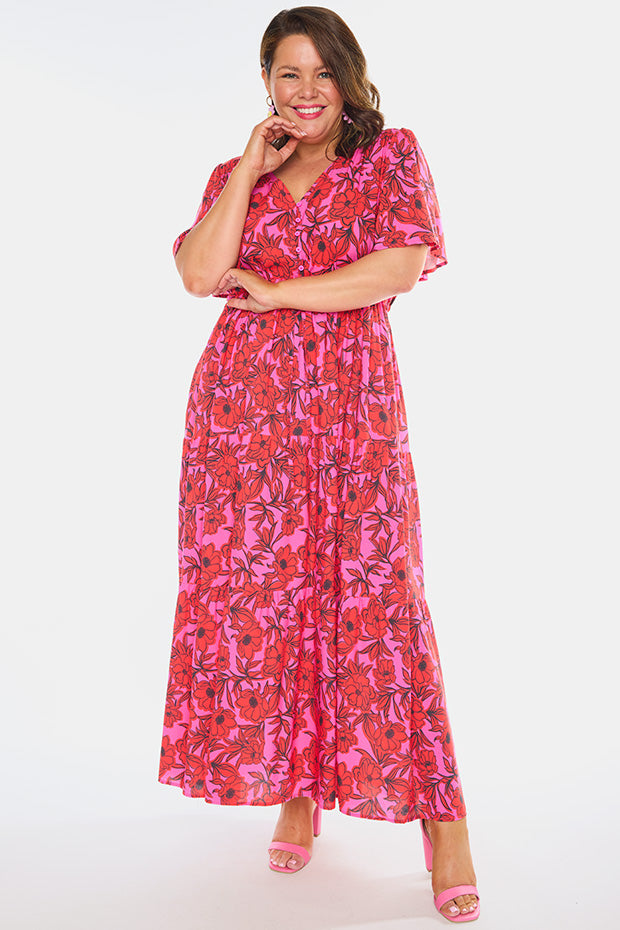 Alexia Pink Scarlet Dress โ Pink Scarlet maxi dress