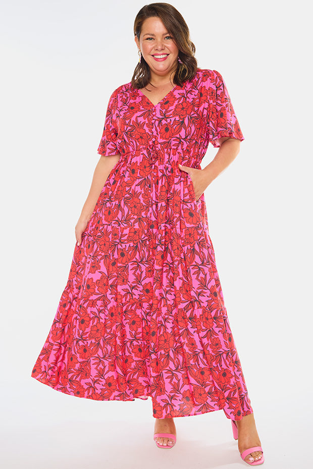 Alexia Pink Scarlet Dress โ Pink Scarlet maxi dress