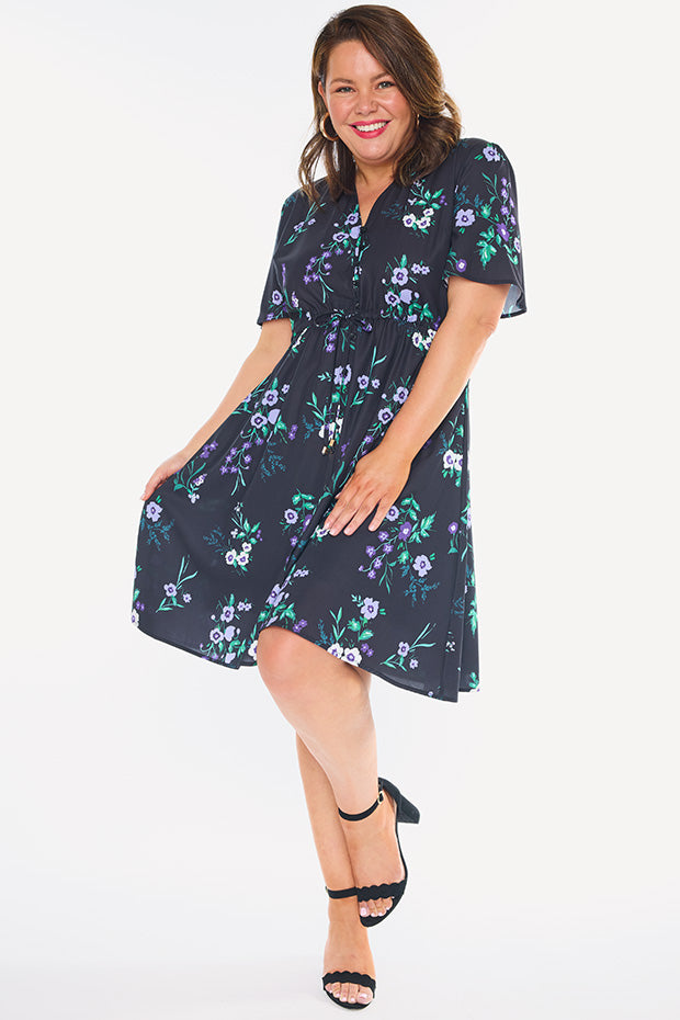 Siena Violet Night Dress – Violet Night knee length dress