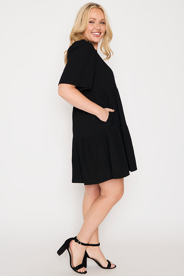 Wilma Black Dress – Black mini dress