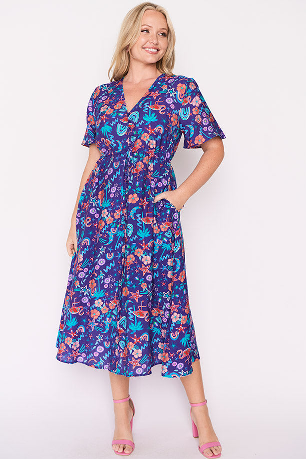 Mary Starlight Paradise Dress ā Starlight Paradise midi dress