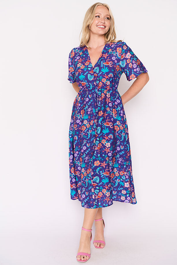 Mary Starlight Paradise Dress ā Starlight Paradise midi dress