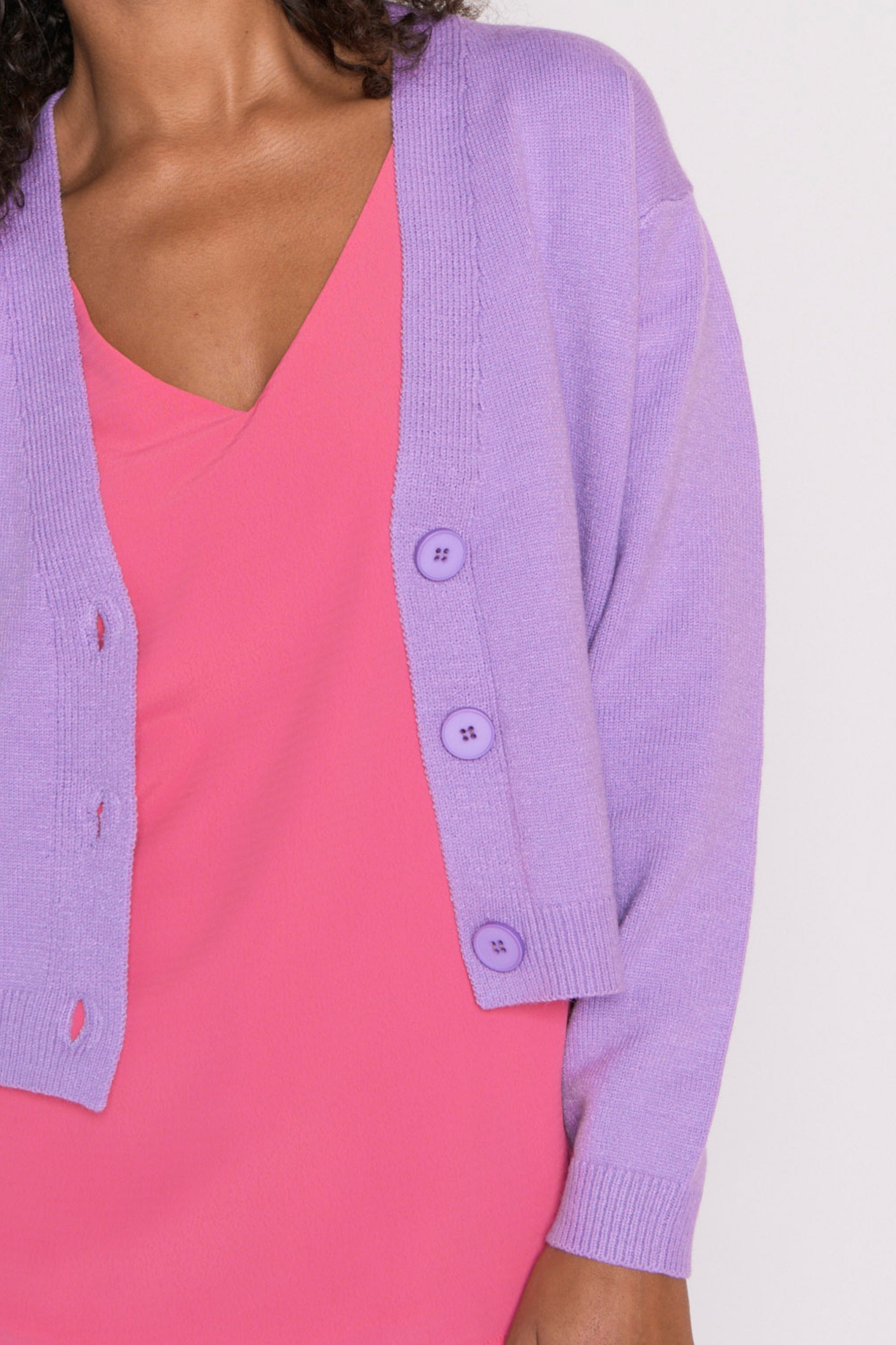 Norma Lilac Cardi – Lilac cardigan