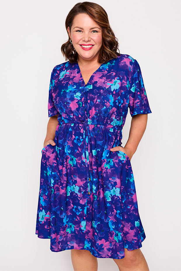 Siena Lilac Shadow Dress – Lilac Shadow knee length dress