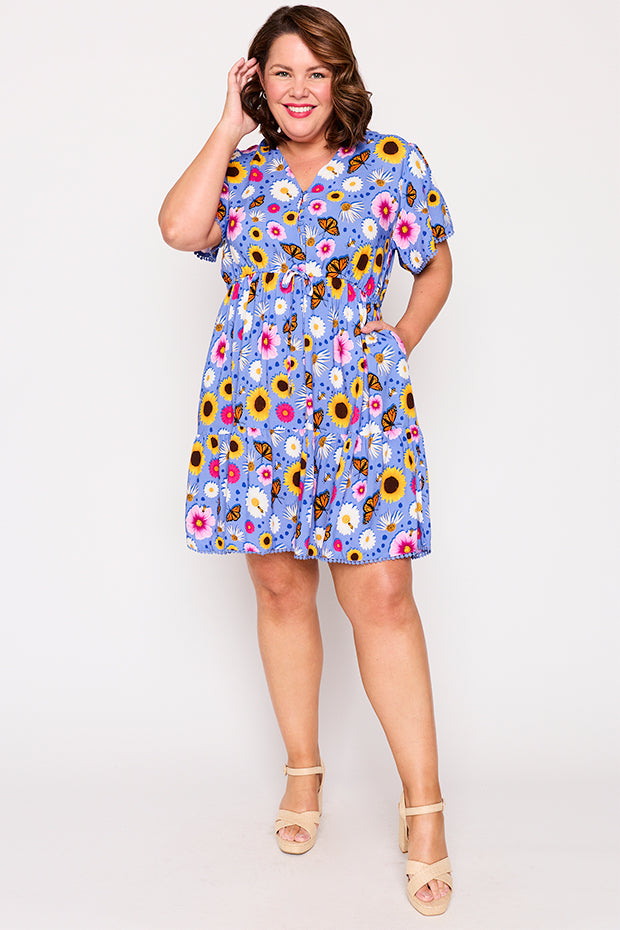 Gloria Sun Blossom Dress – Sun Blossom knee length dress