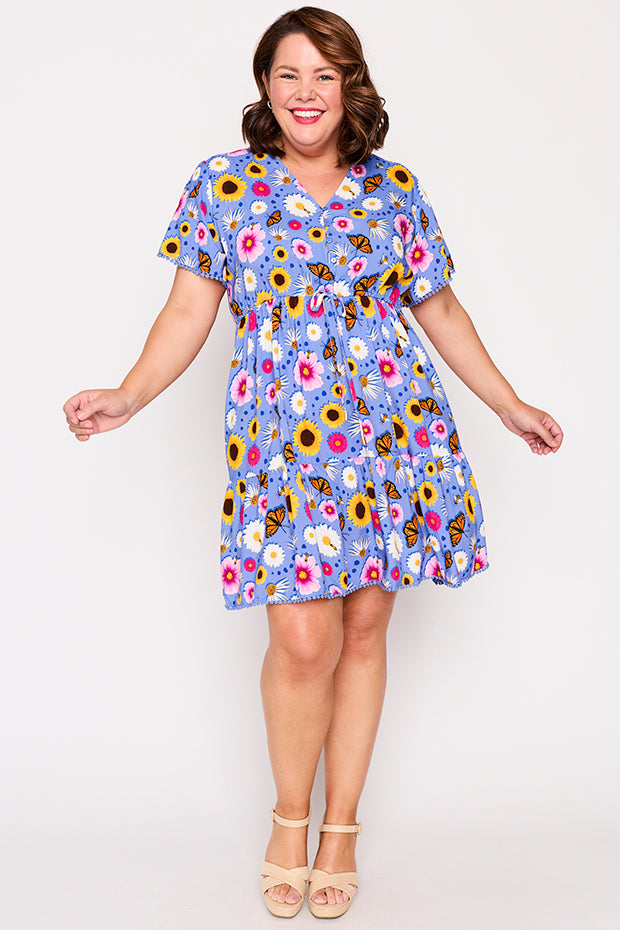 Gloria Sun Blossom Dress – Sun Blossom knee length dress