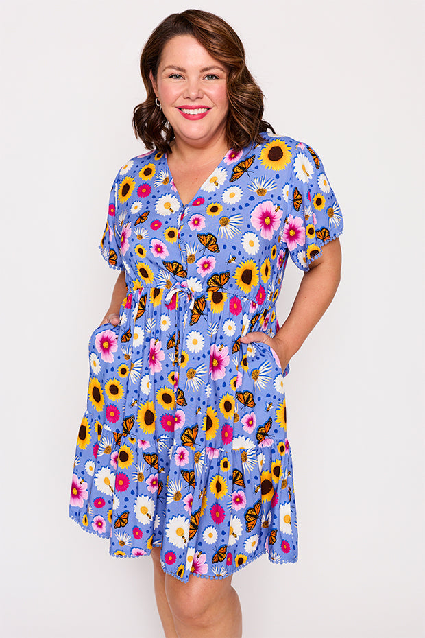 Gloria Sun Blossom Dress – Sun Blossom knee length dress
