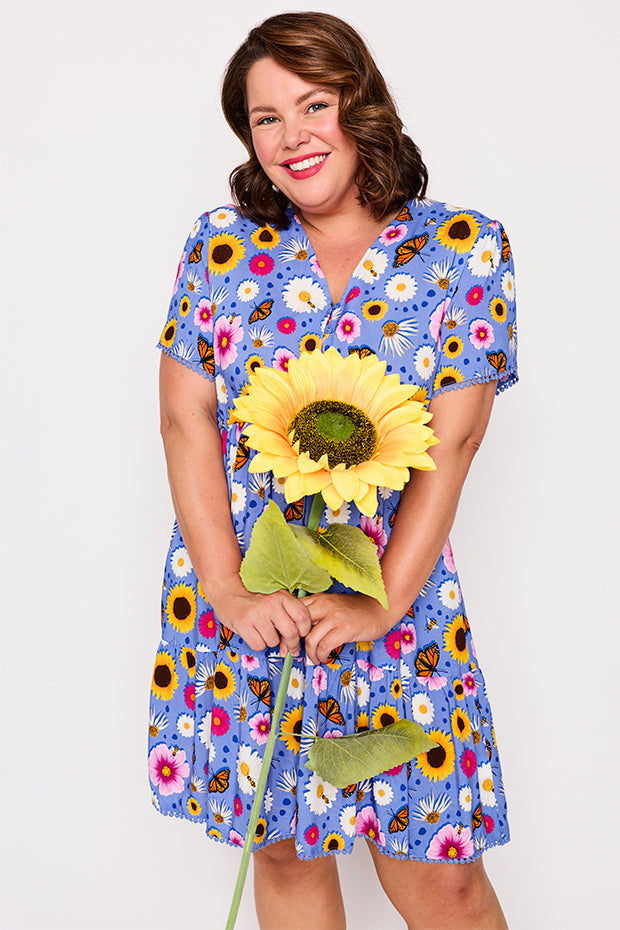 Gloria Sun Blossom Dress – Sun Blossom knee length dress