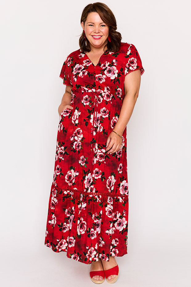 Canary Cherry Rose Dress – Cherry Rose maxi dress