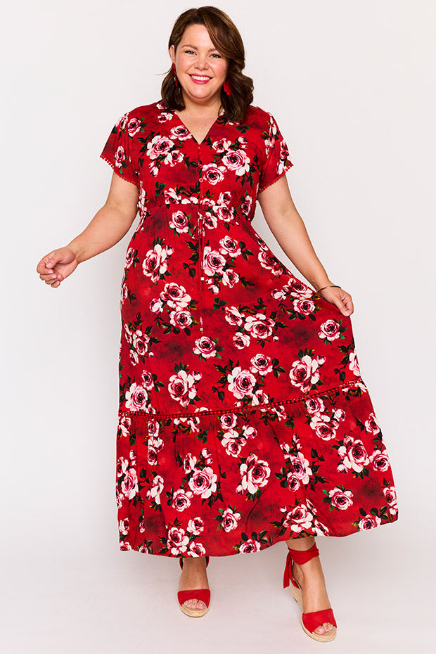 Canary Cherry Rose Dress – Cherry Rose maxi dress