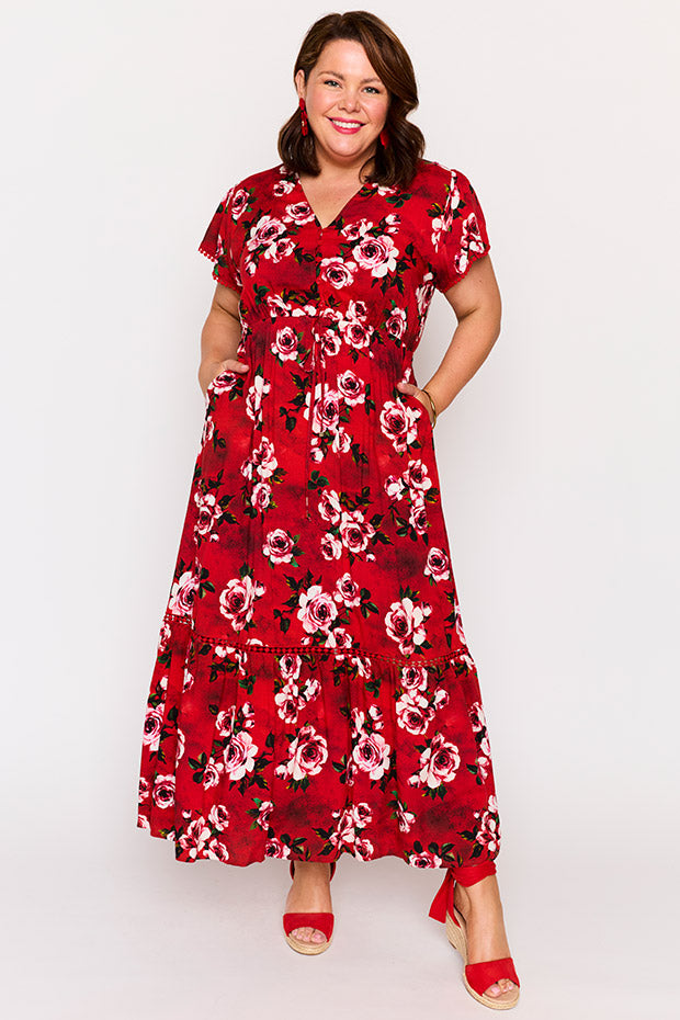 Canary Cherry Rose Dress – Cherry Rose maxi dress