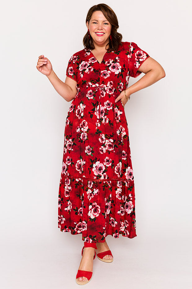 Canary Cherry Rose Dress – Cherry Rose maxi dress