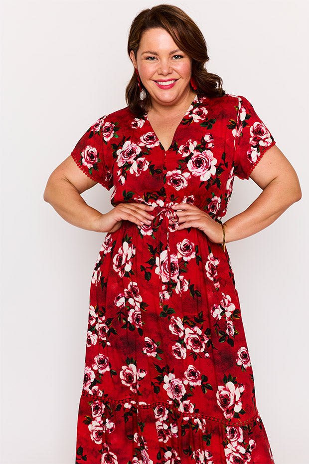 Canary Cherry Rose Dress – Cherry Rose maxi dress
