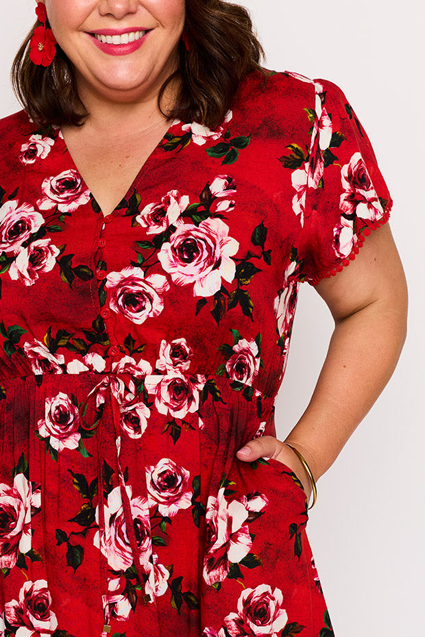 Canary Cherry Rose Dress – Cherry Rose maxi dress